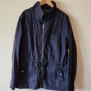 Old Navy Women's Lightweight Zippered Jacket. Navy Blue with pockets XXLTall